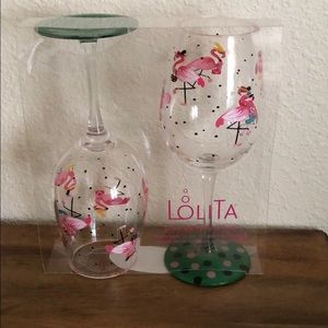 Lolita Set of Plastic Wine Glasses